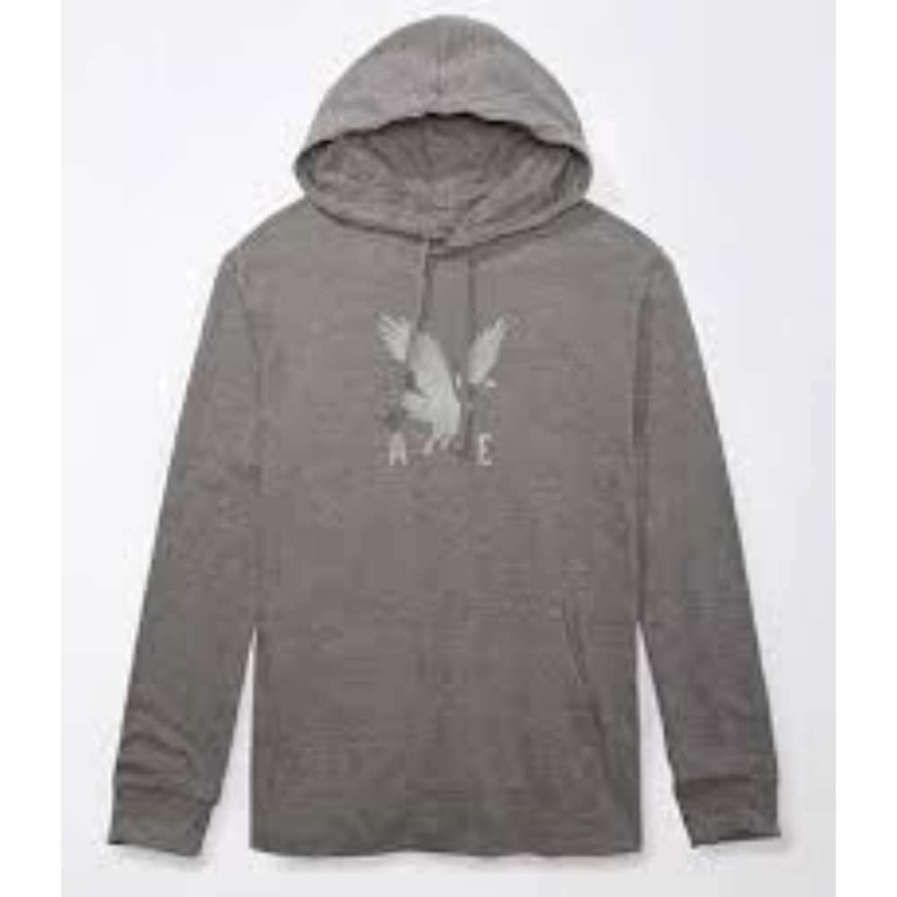 American Eagle Men's Super Soft Long Sleeve Hooded Tee